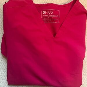 Figs Women's Vivid Pink Blouse